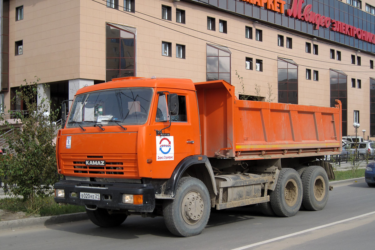 Чувашия, № В 020 КЕ 21 — КамАЗ-65115-D3(97)