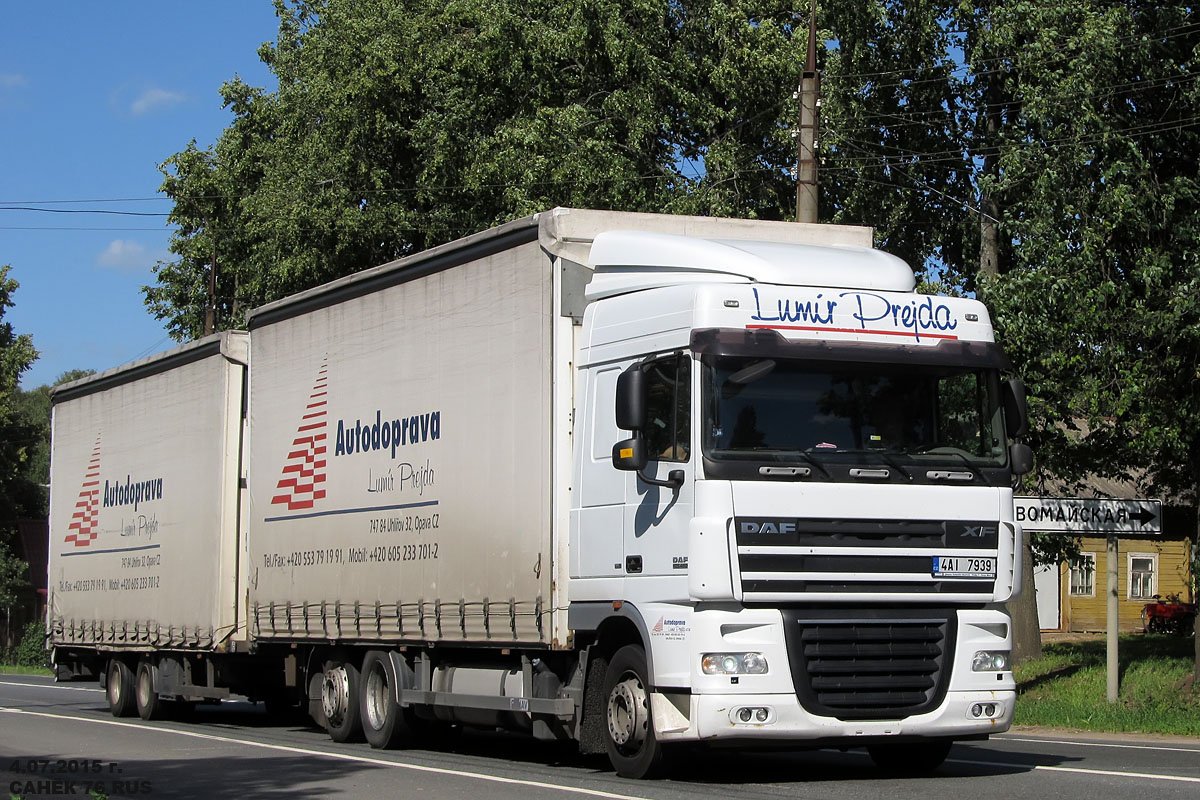 Чехия, № 4AI 7939 — DAF XF105 FAR