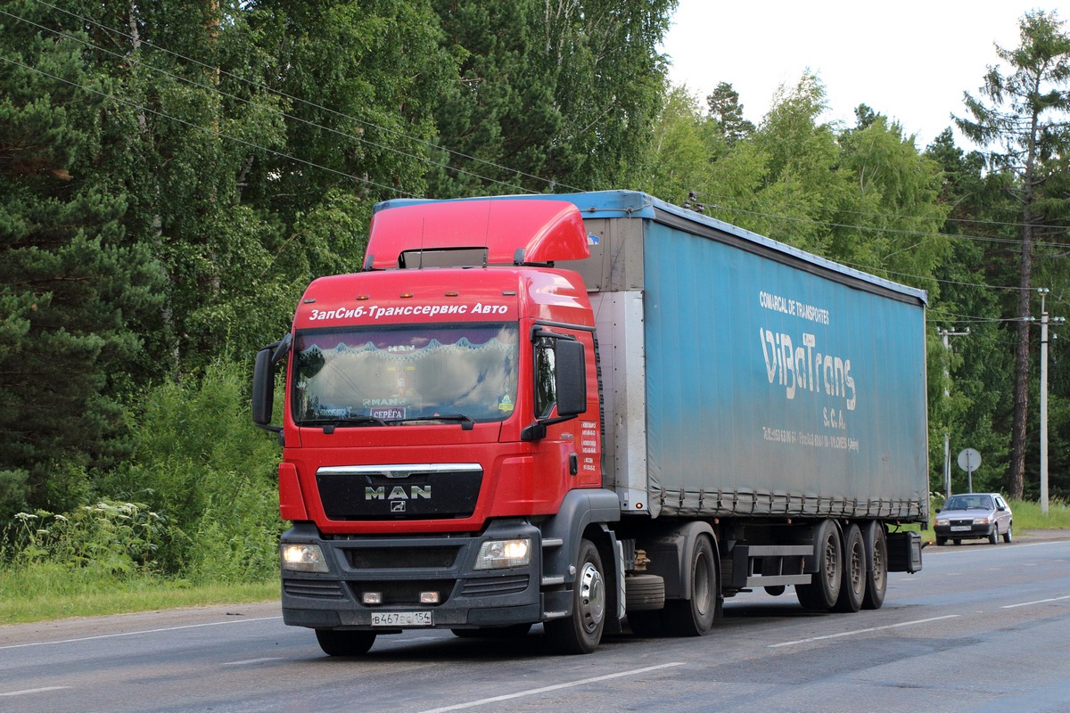 Новосибирская область, № В 467 ЕС 154 — MAN TGS 19.400