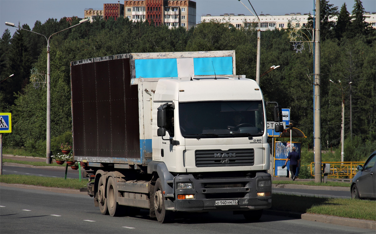 Тюменская область, № О 140 УМ 72 — MAN TGA (общая модель)
