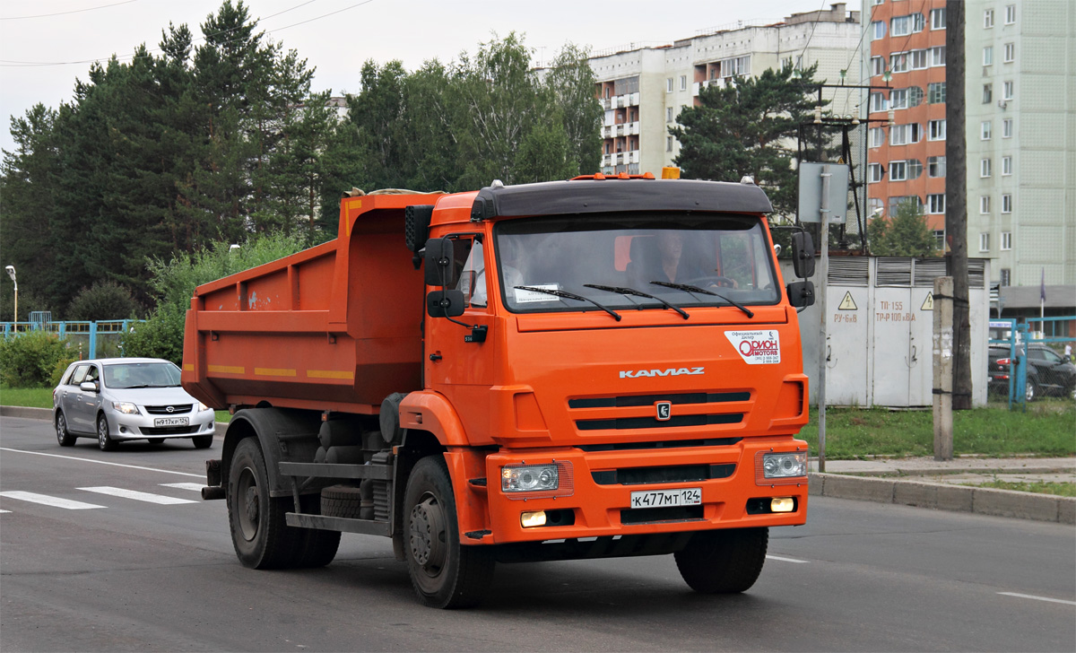 Красноярский край, № К 477 МТ 124 — КамАЗ-53605-A4(23)