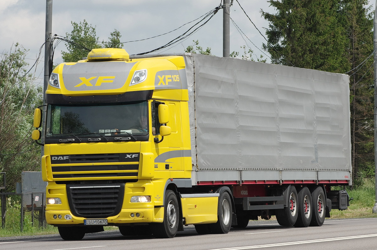 Польша, № LLU 10670 — DAF XF105 FT