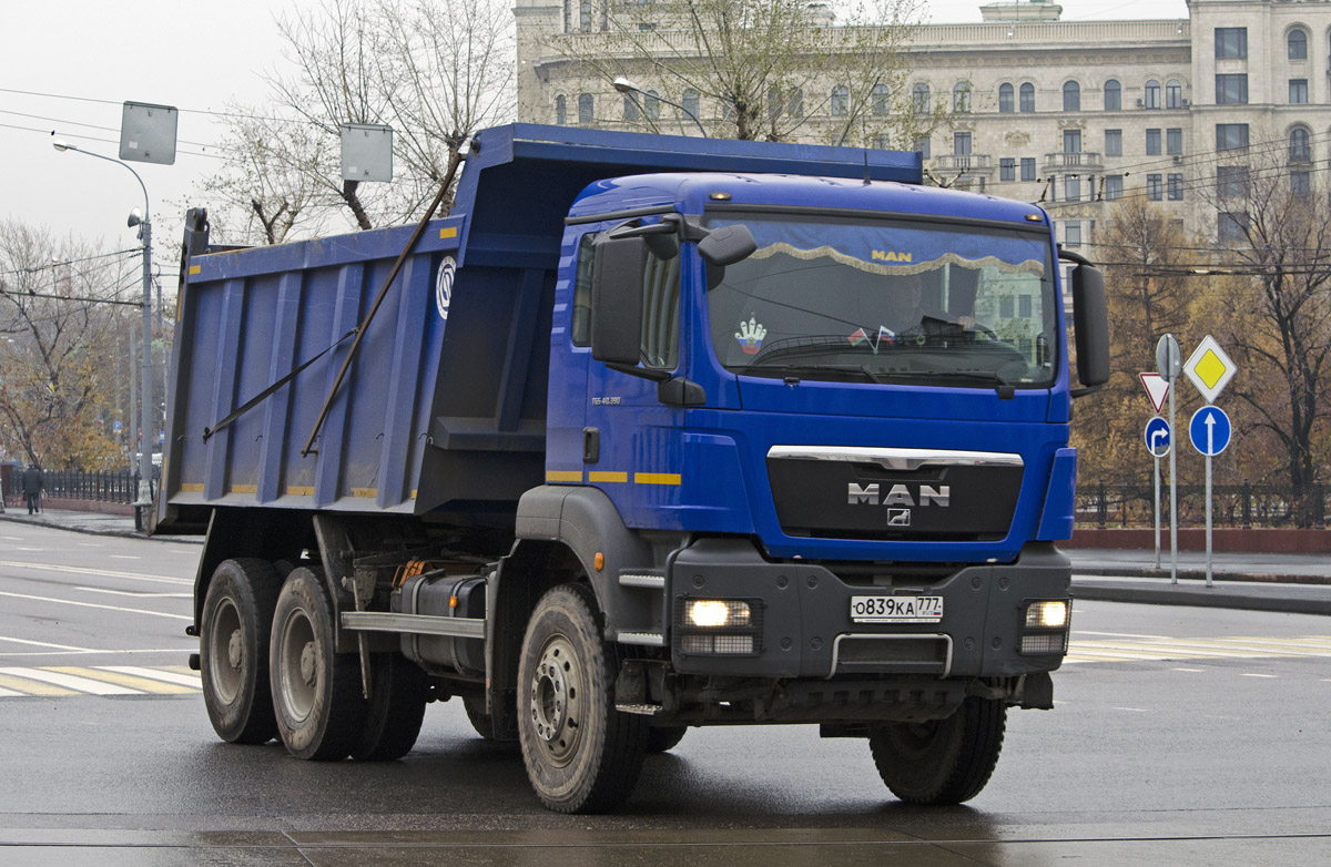 Москва, № О 839 КА 777 — MAN TGS 40.390