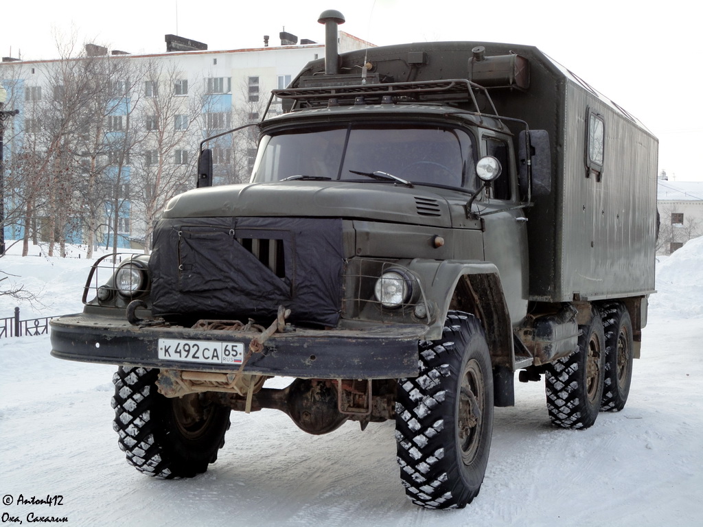 Сахалинская область, № К 492 СА 65 — ЗИЛ-131 (общая модель)
