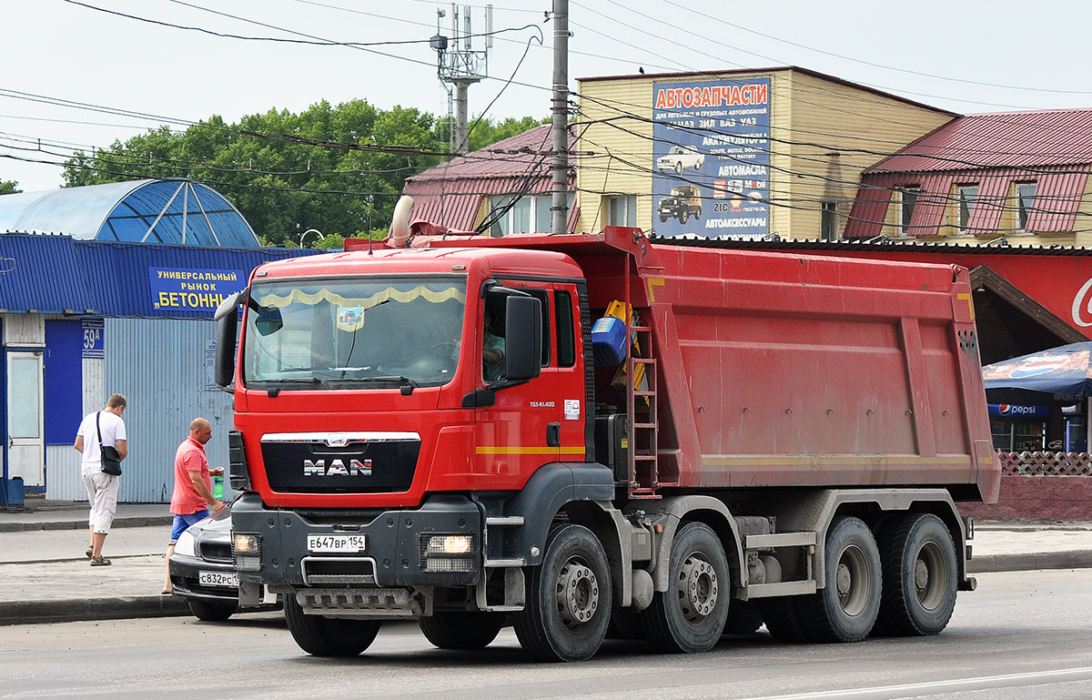 Новосибирская область, № Е 647 ВР 154 — MAN TGS 41.400
