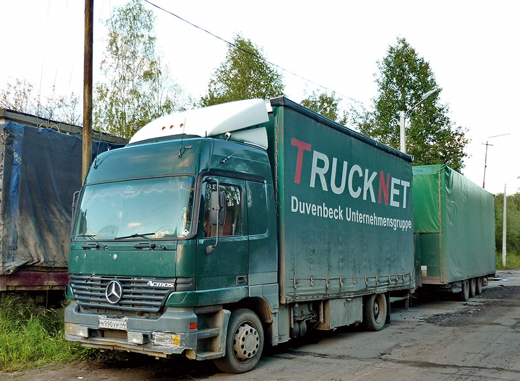 Костромская область, № М 990 УР 44 — Mercedes-Benz Actros ('1997) 1840