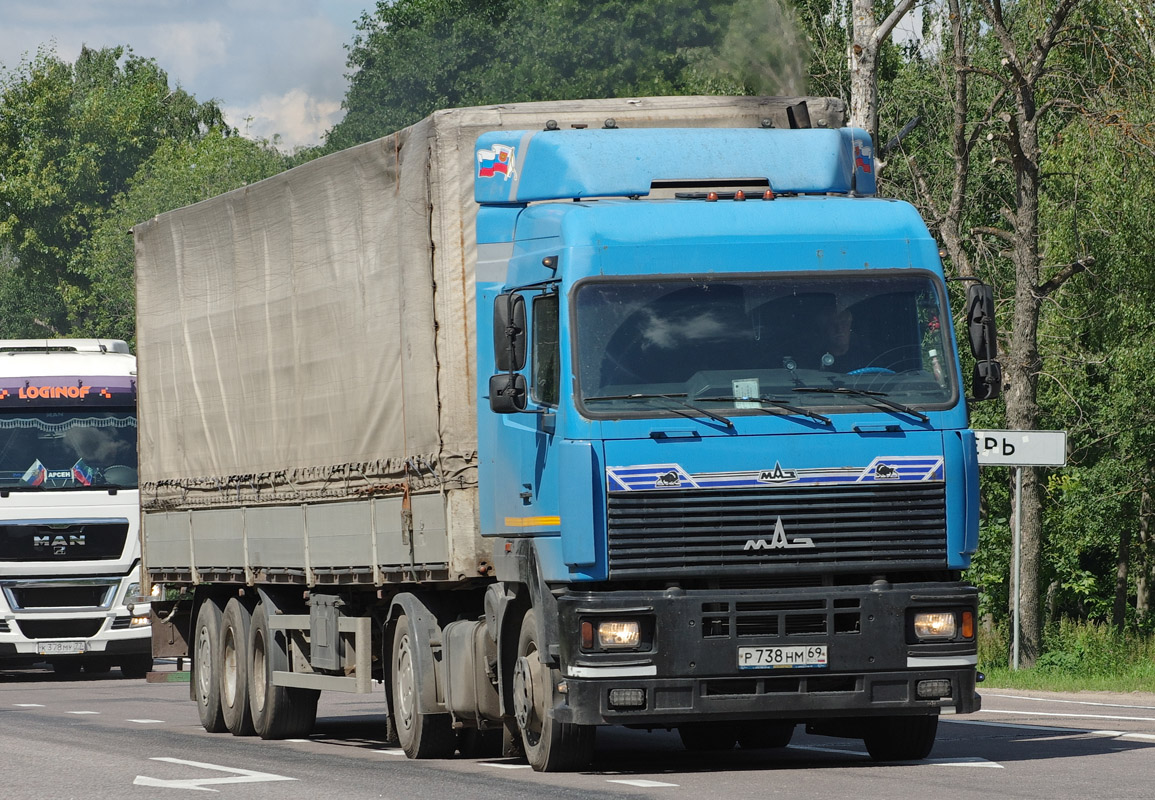 Тверская область, № Р 738 НМ 69 — МАЗ-5440A8
