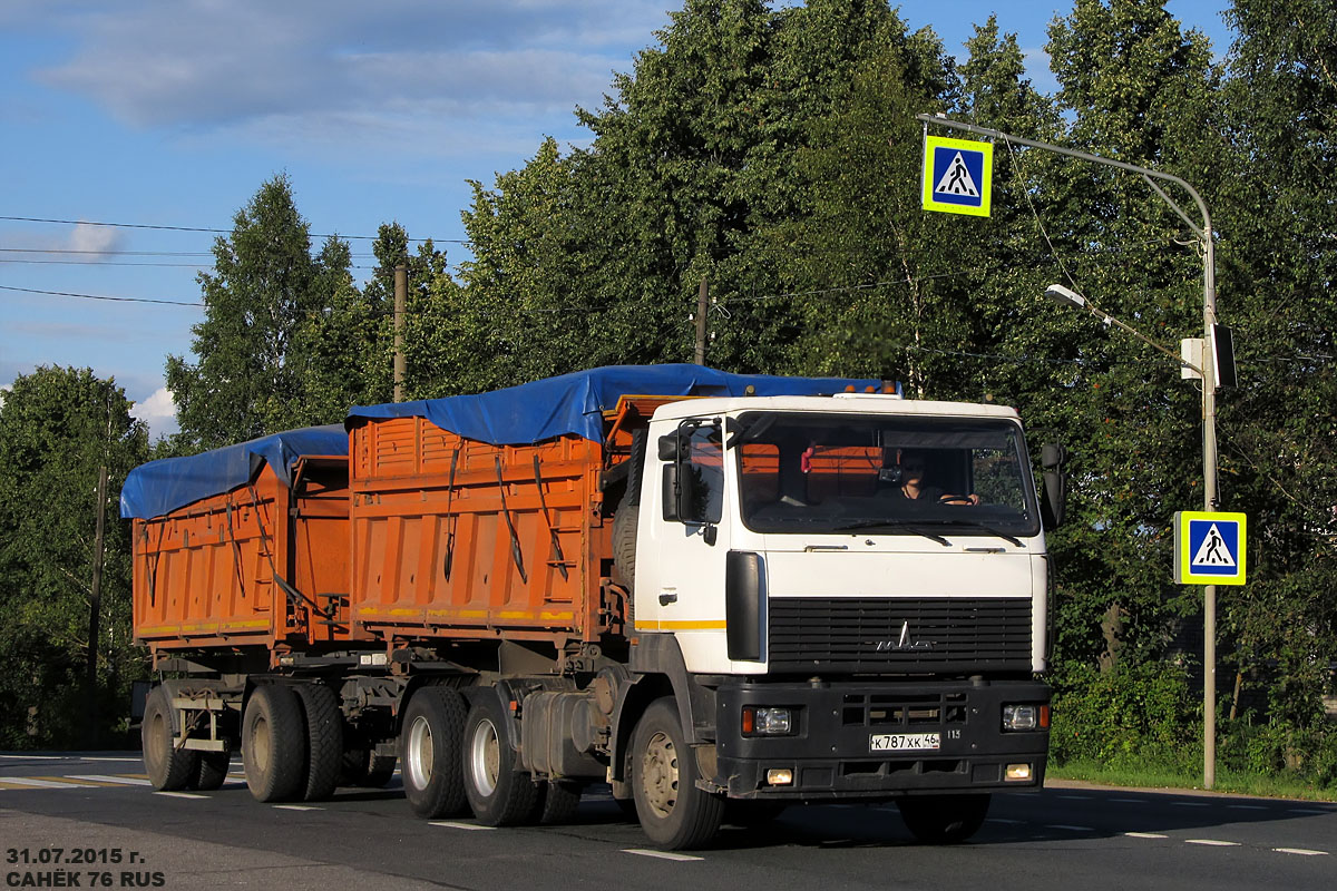 Курская область, № К 787 ХК 46 — МАЗ-6501A9