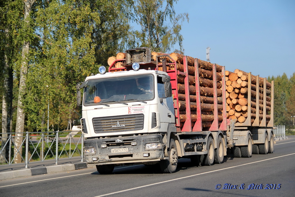 Ленинградская область, № В 587 СТ 47 — МАЗ-6312A9