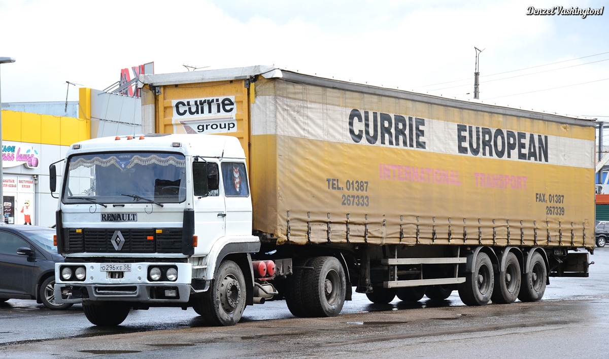 Пензенская область, № О 296 КЕ 58 — Renault G-Series