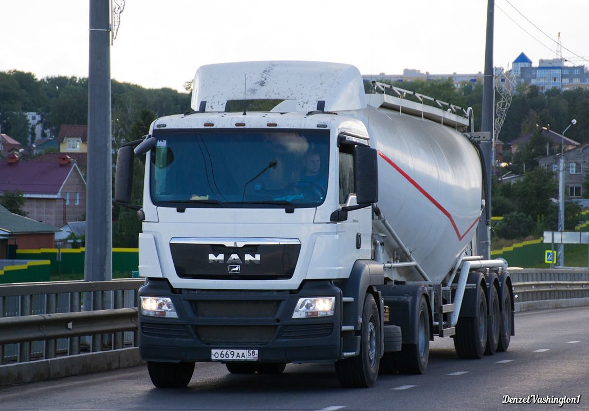 Пензенская область, № О 669 АА 58 — MAN TGS 19.400