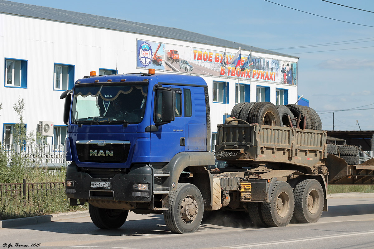 Саха (Якутия), № Н 721 КУ 14 — MAN TGS 33.480