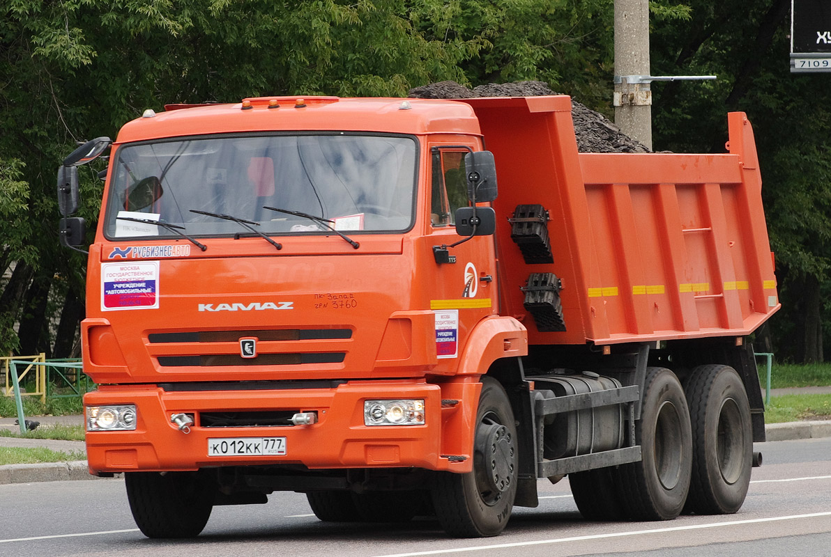 Москва, № К 012 КК 777 — КамАЗ-65115-A4(23)
