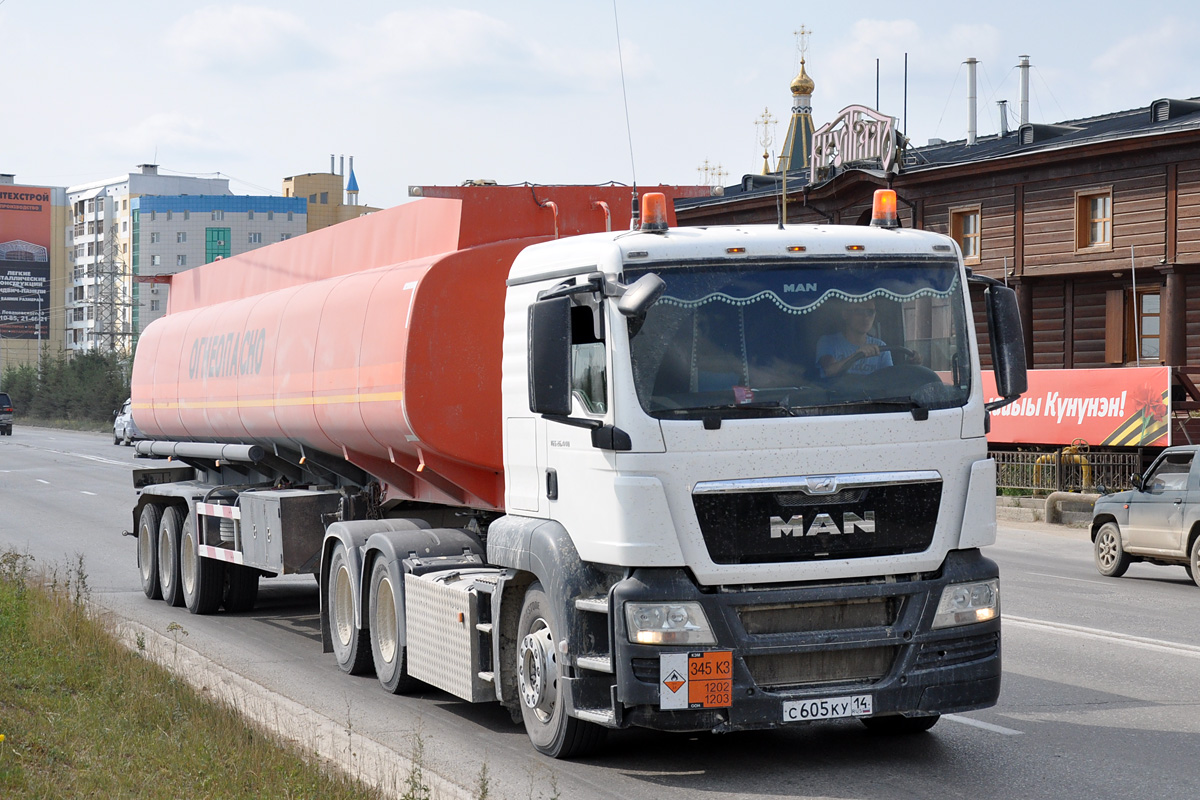 Саха (Якутия), № С 605 КУ 14 — MAN TGS 26.440