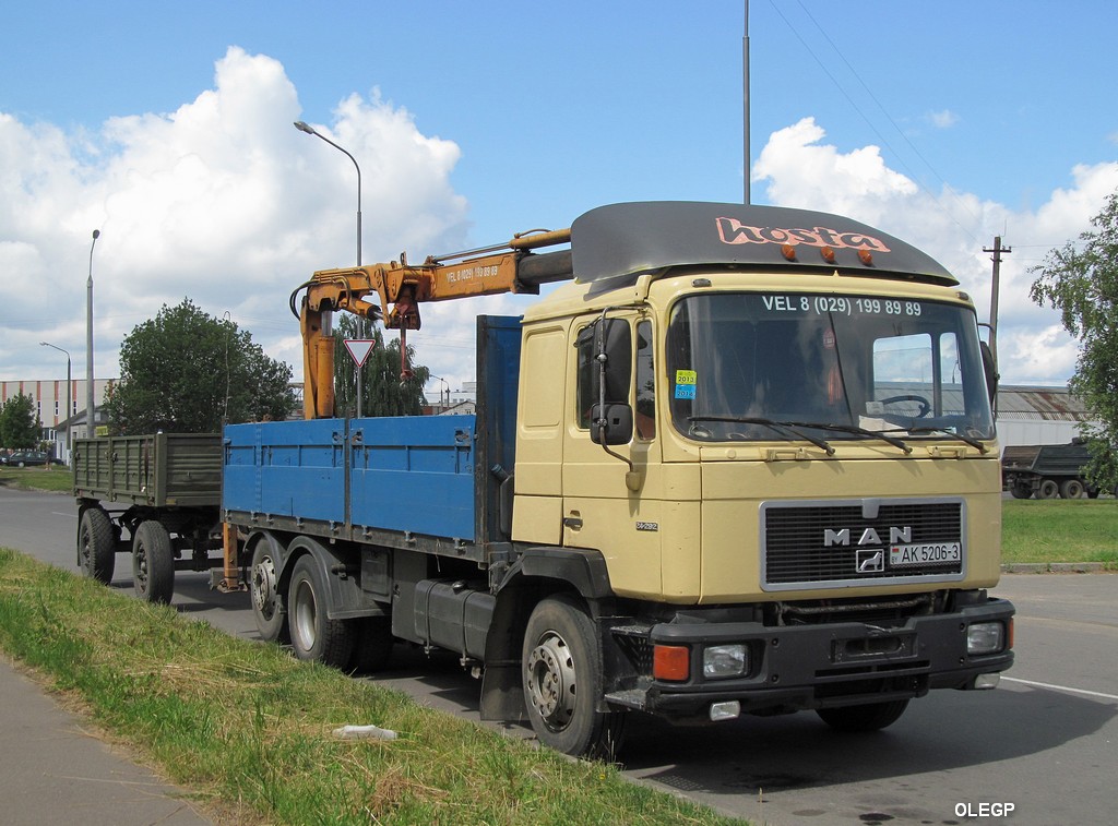 Гомельская область, № АК 5206-3 — MAN F90 (общая модель)