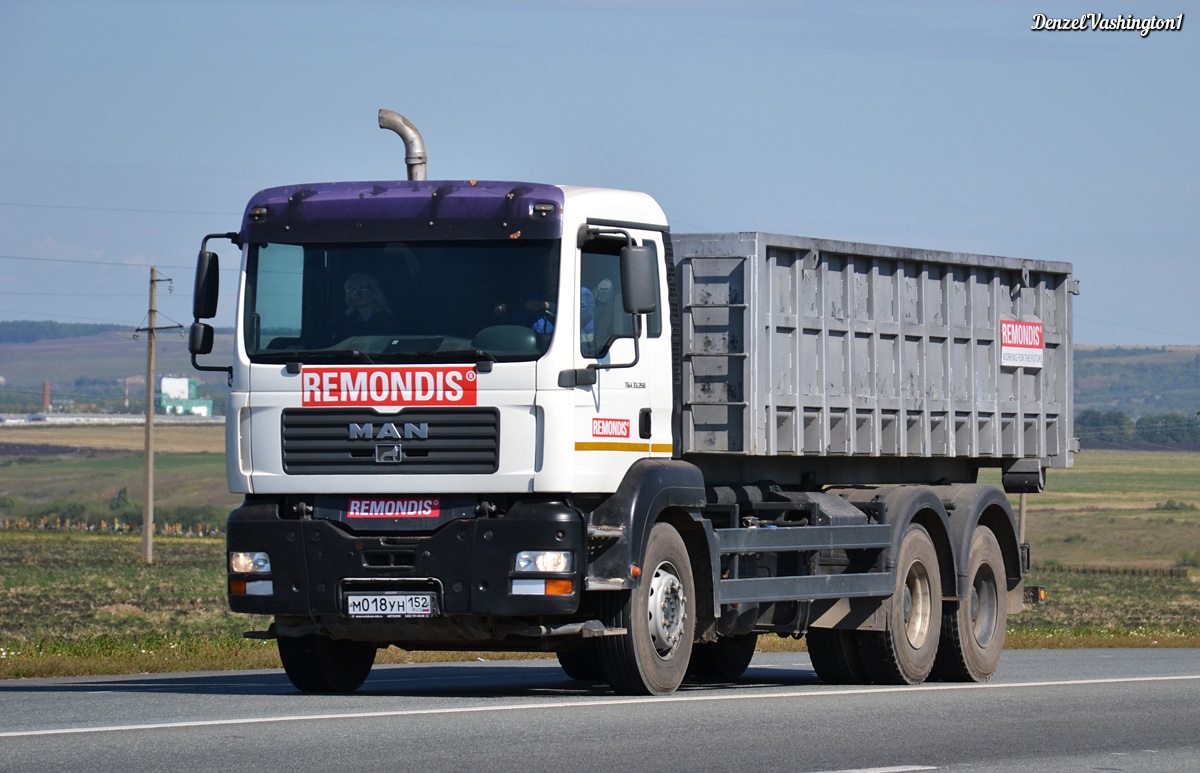 Московская область, № М 018 УН 152 — MAN TGA 33.350