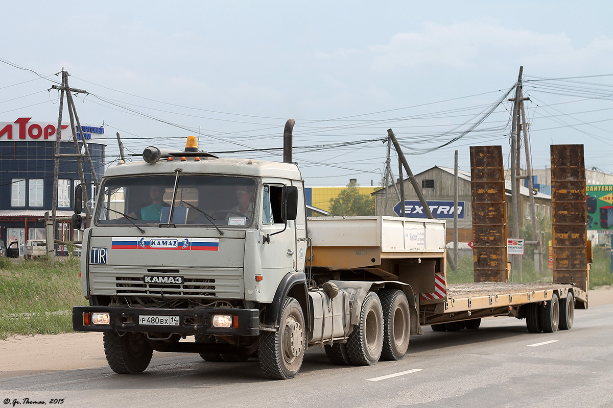 Саха (Якутия), № Р 480 ВХ 14 — КамАЗ-54115 [541150]