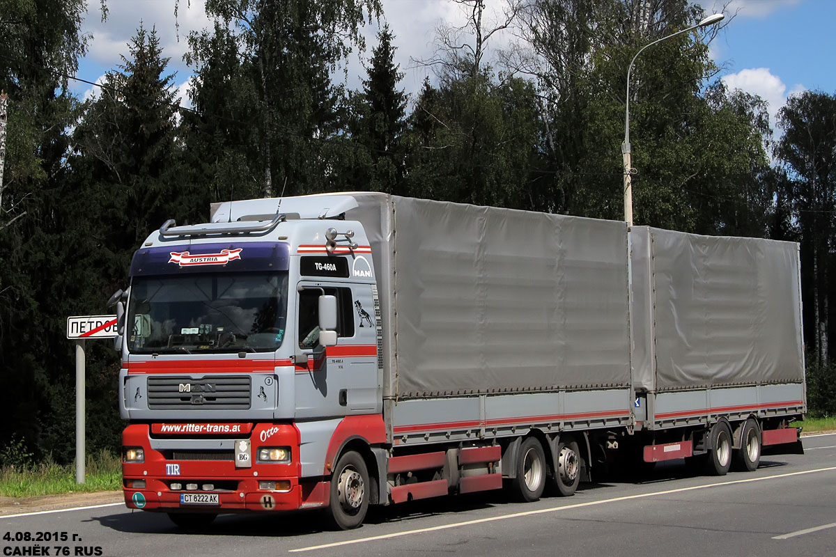 Болгария, № CT 8222 AK — MAN TGA (общая модель)