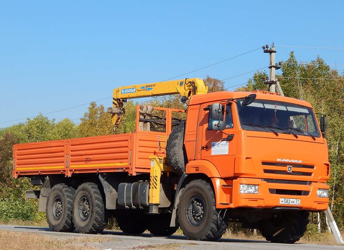 Белгородская область, № Н 582 НК 31 — КамАЗ-43118 (общая модель)
