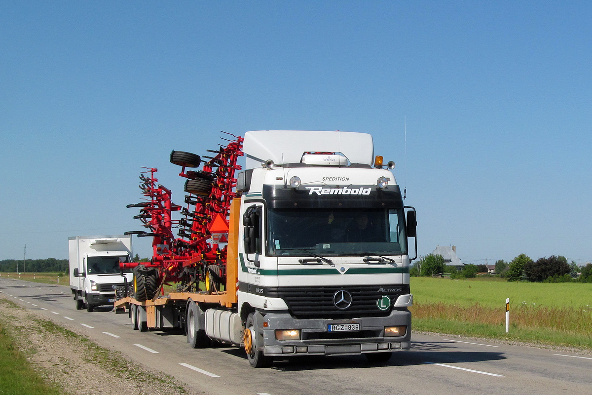 Литва, № BGZ 839 — Mercedes-Benz Actros ('1997) 1835