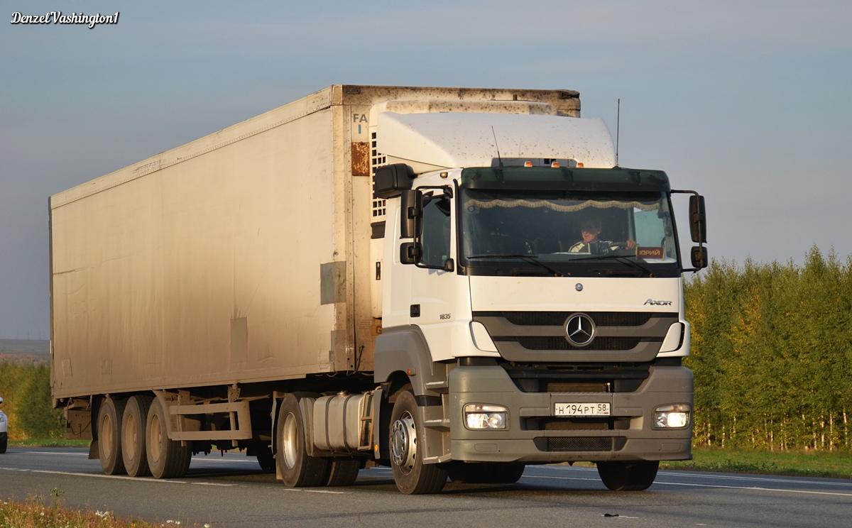 Пензенская область, № Н 194 РТ 58 — Mercedes-Benz Axor 1835 [Z9M]