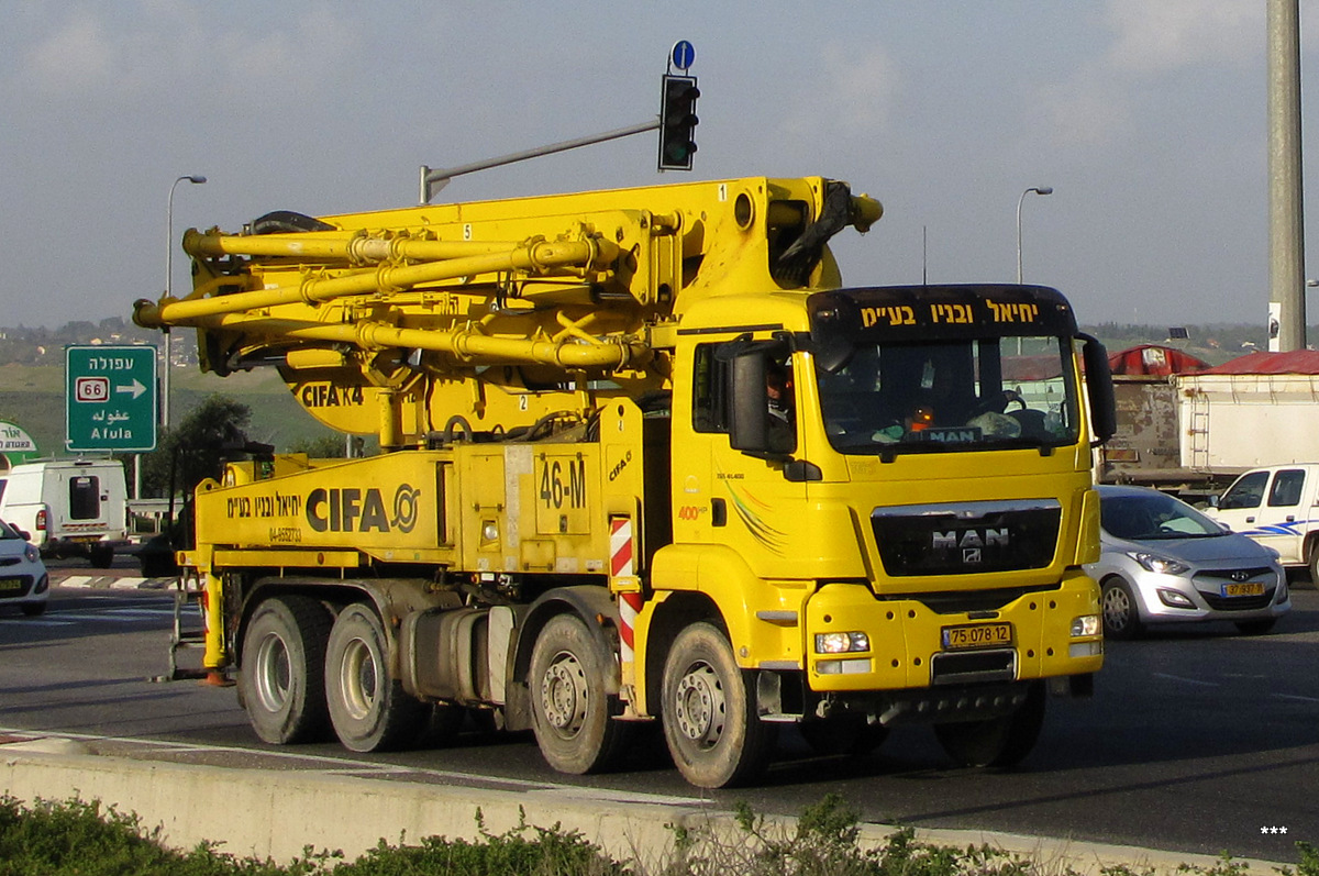 Израиль, № 75-078-12 — MAN TGS 41.400