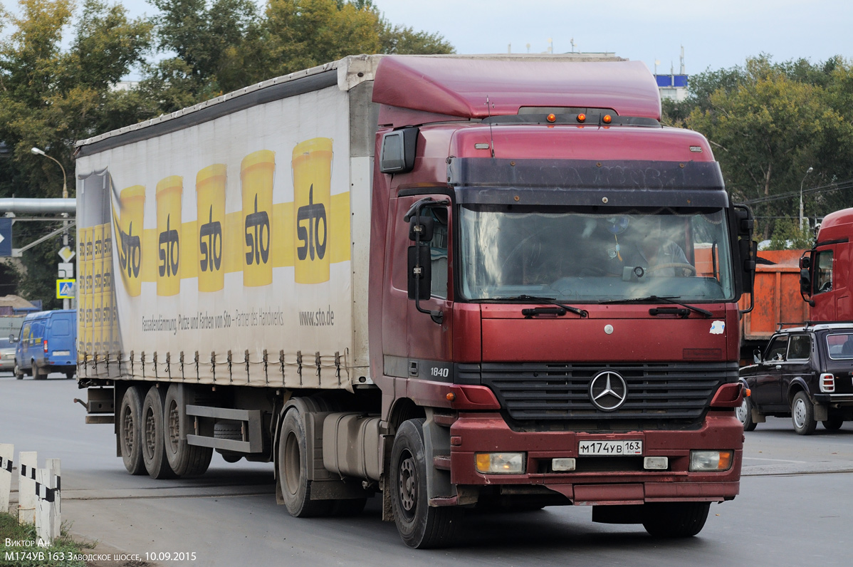 Самарская область, № М 174 УВ 163 — Mercedes-Benz Actros ('1997) 1840