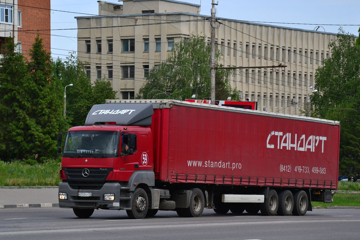 Пензенская область, № М 053 КУ 58 — Mercedes-Benz Axor 1835