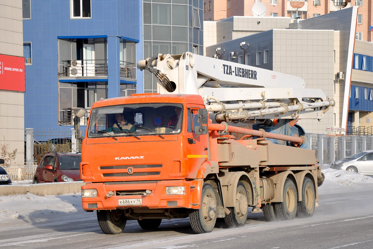 Саха (Якутия), № К 686 КУ 14 — КамАЗ-6540-A4(23)