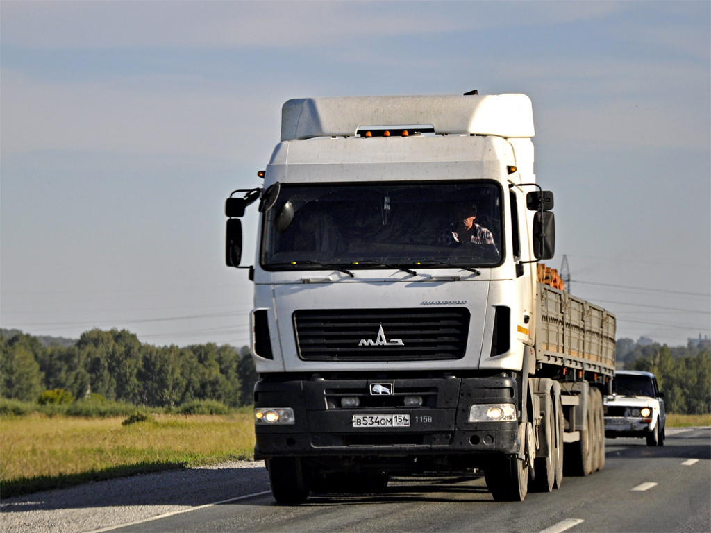 Новосибирская область, № В 534 ОМ 154 — МАЗ-6430A9