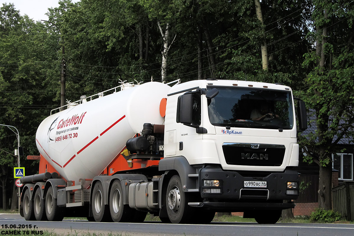 Костромская область, № О 990 ВС 44 — MAN TGS 33.440