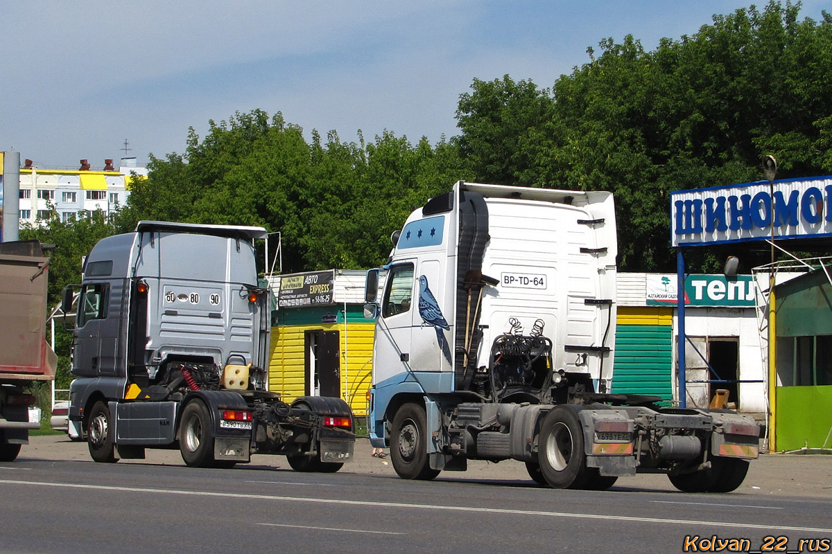 Алтайский край, № В 590 ТВ 22 — MAN TGA 18.460; Алтайский край, № У 698 ТЕ 22 — Volvo ('2002) FH-Series