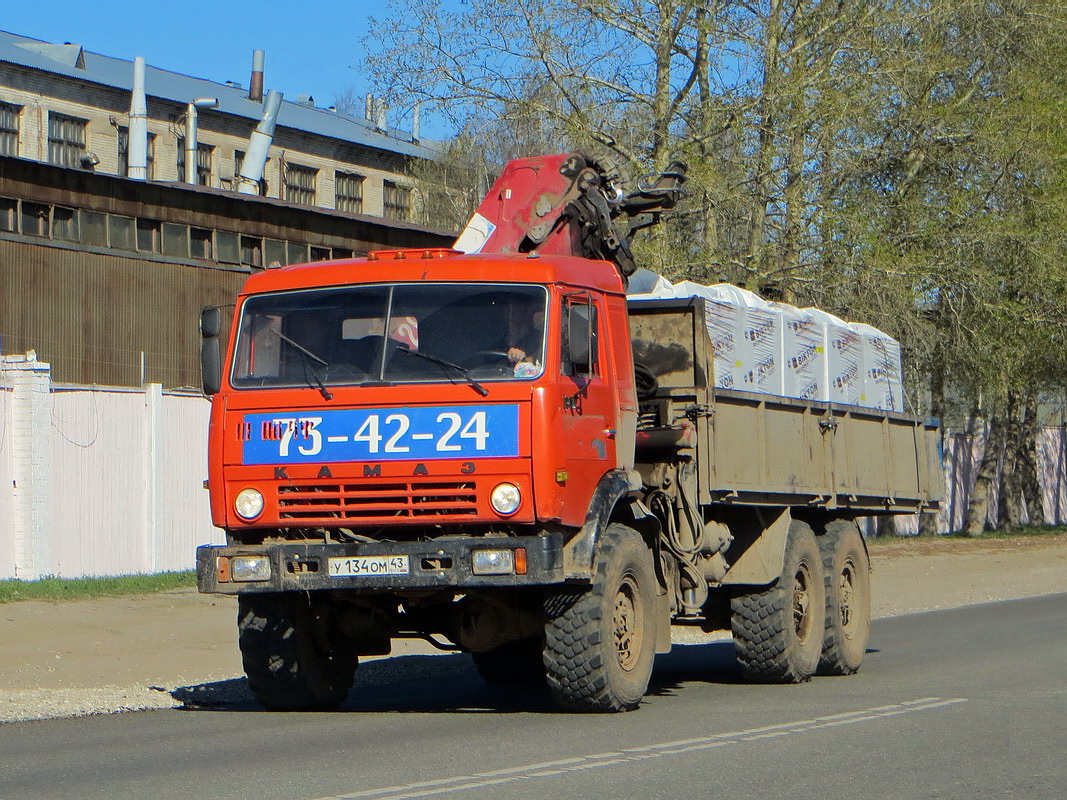 Кировская область, № У 134 ОМ 43 — КамАЗ-43118 (общая модель)