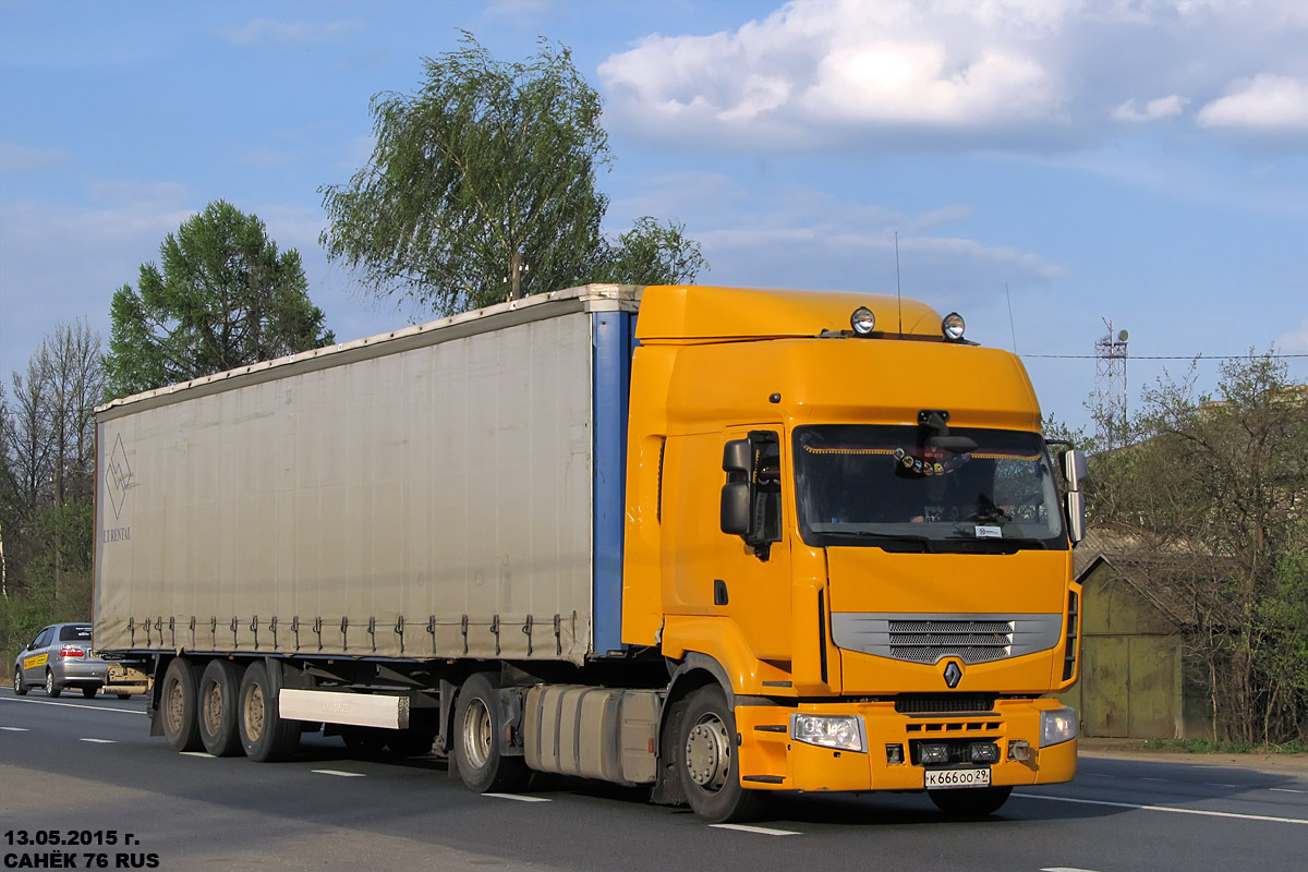 Архангельская область, № К 666 ОО 29 — Renault Premium ('2006)