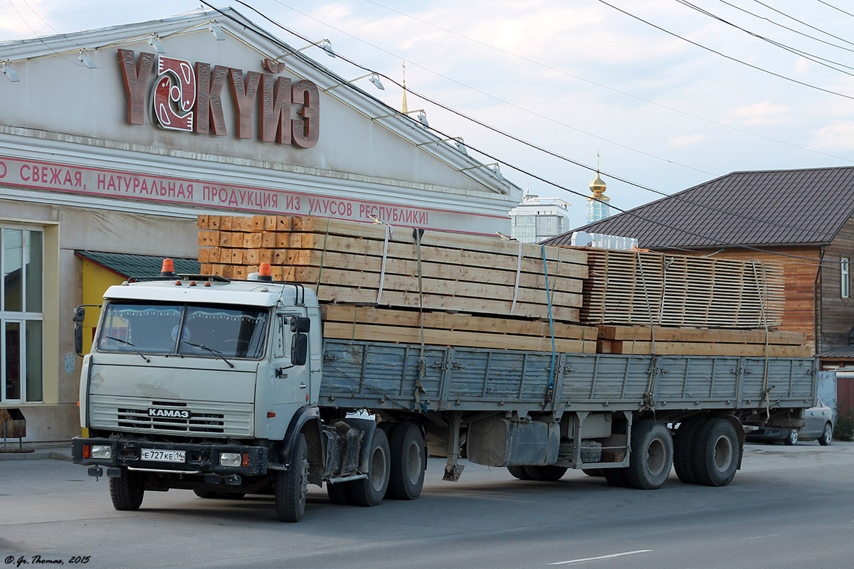 Саха (Якутия), № Е 727 КЕ 14 — КамАЗ-54115 [541150]