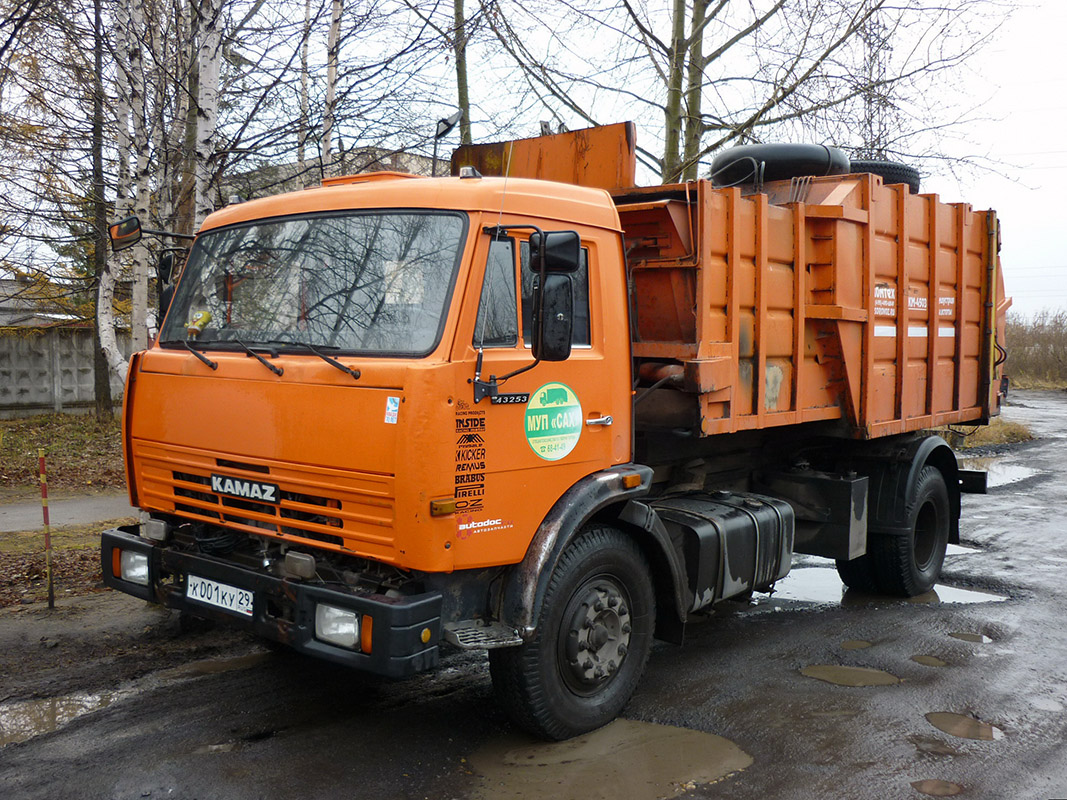 Архангельская область, № К 001 КУ 29 — КамАЗ-43253-A3(96)