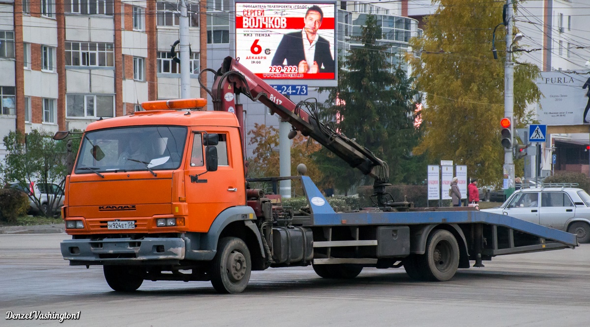 Пензенская область, № Н 924 ЕТ 58 — КамАЗ-4308-H3(99)