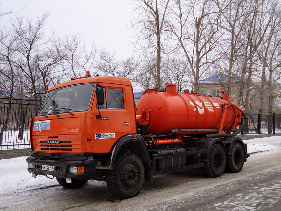 Курганская область, № А 614 ЕТ 45 — КамАЗ-65115-D3(97)
