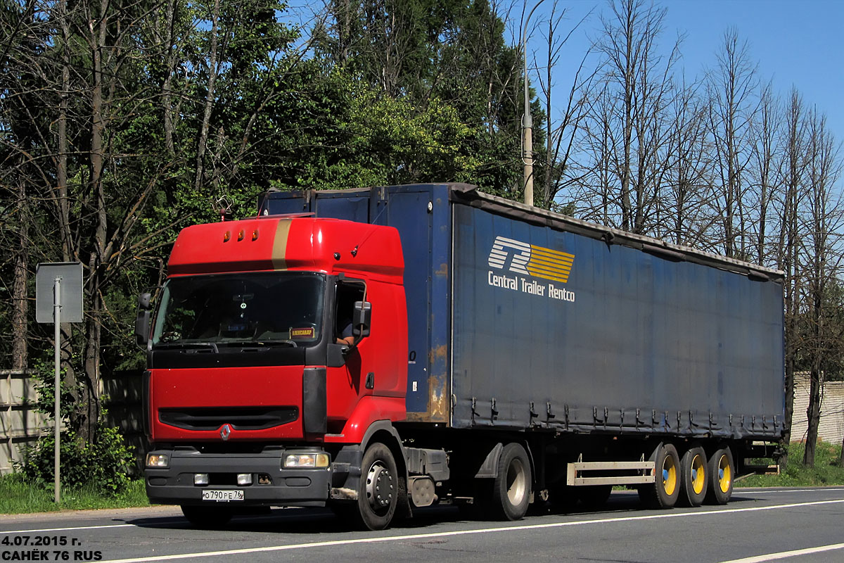 Ярославская область, № О 790 РЕ 76 — Renault Premium ('1996)