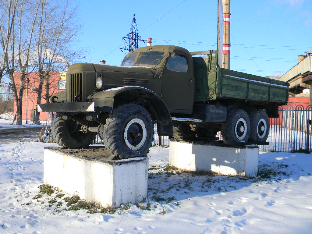 Омская область, № (55) Б/Н 0004 — ЗИЛ-157КД; Техника на постаментах, памятники (Омская область); Транспортные средства без номеров (Омская область)