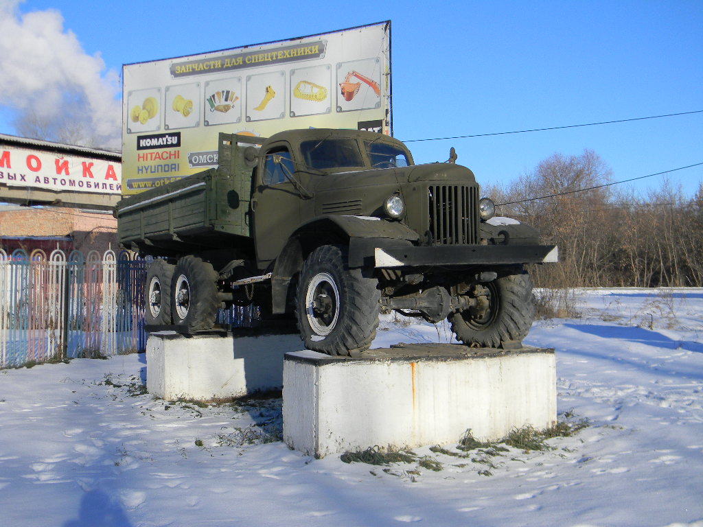 Омская область, № (55) Б/Н 0004 — ЗИЛ-157КД; Техника на постаментах, памятники (Омская область); Транспортные средства без номеров (Омская область)