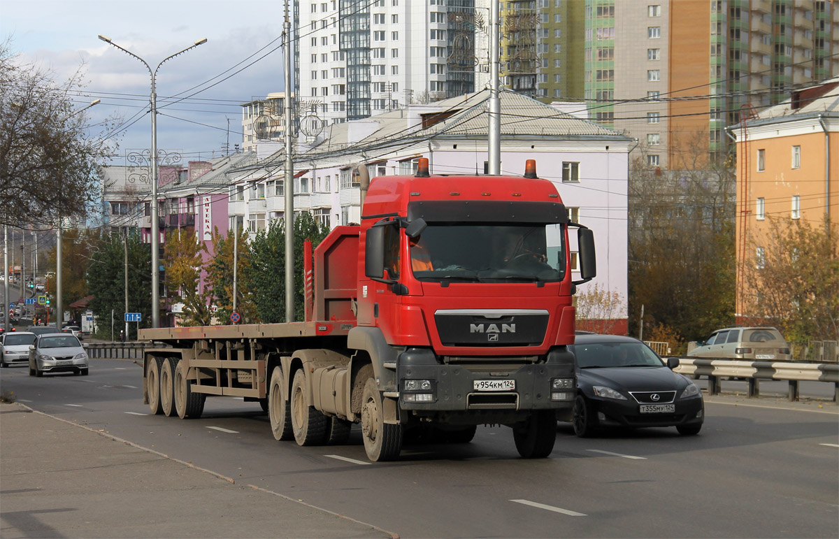 Красноярский край, № У 954 КМ 124 — MAN TGS 33.480
