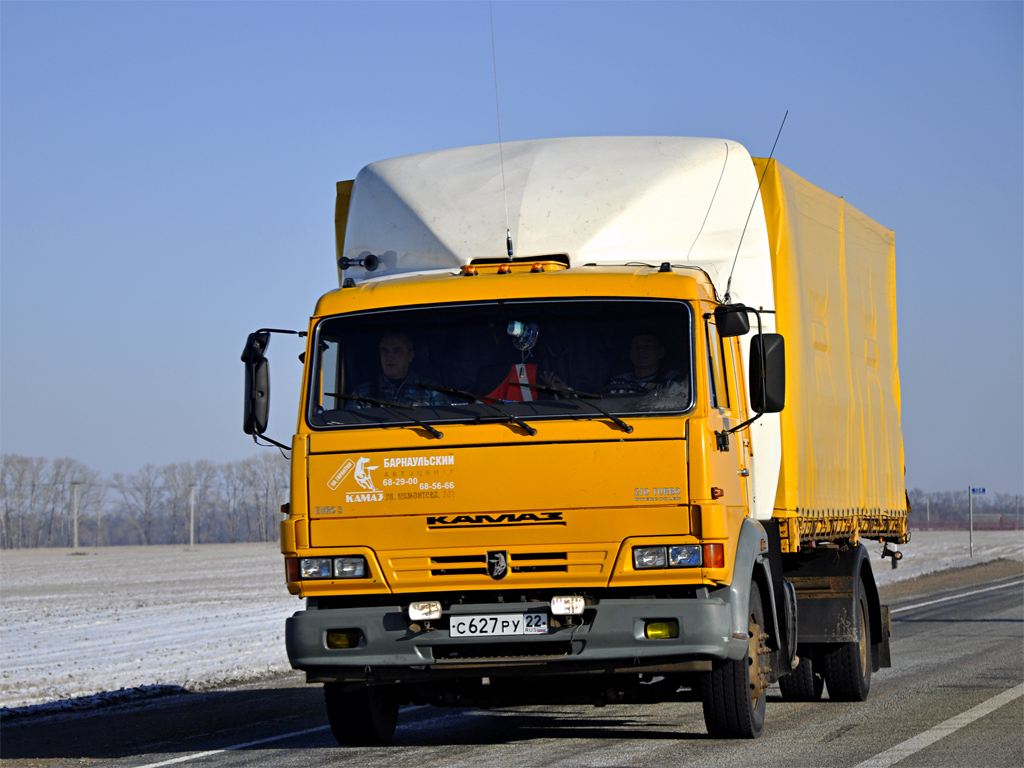 Алтайский край, № С 627 РУ 22 — КамАЗ-4308-A3(96)