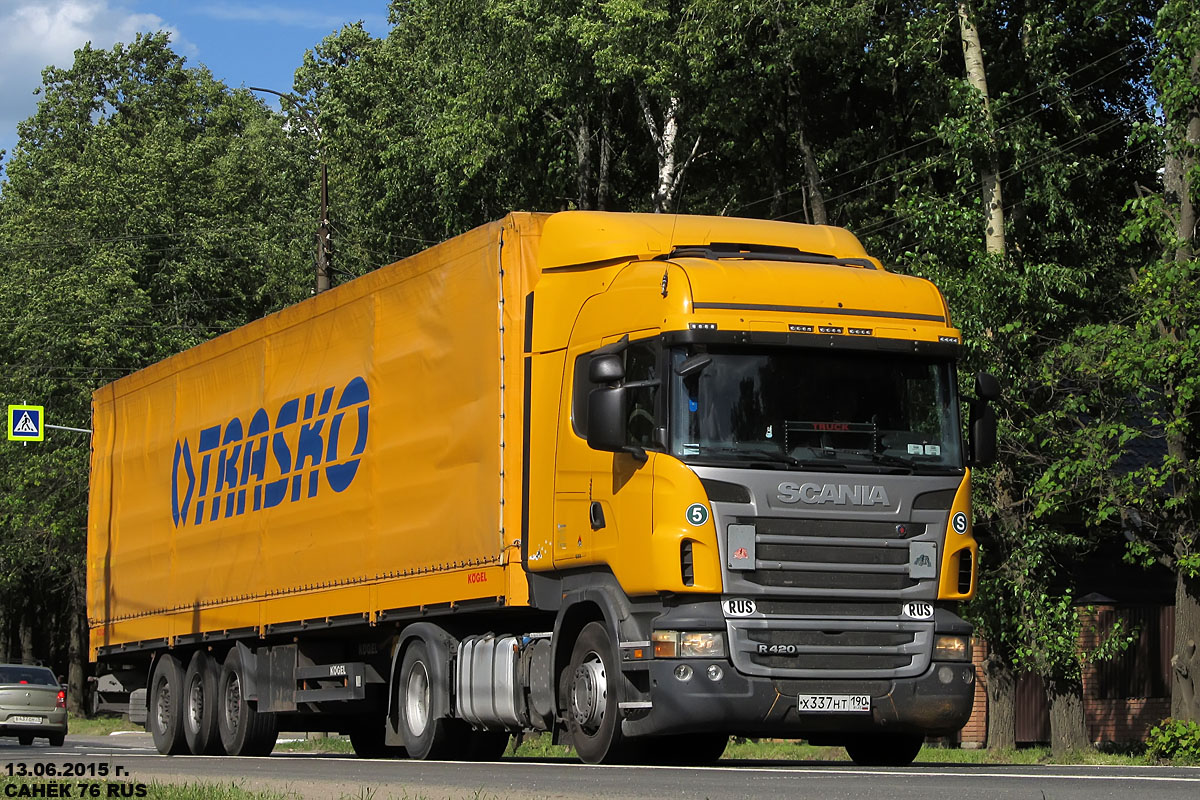 Московская область, № Х 337 НТ 190 — Scania ('2009) R420