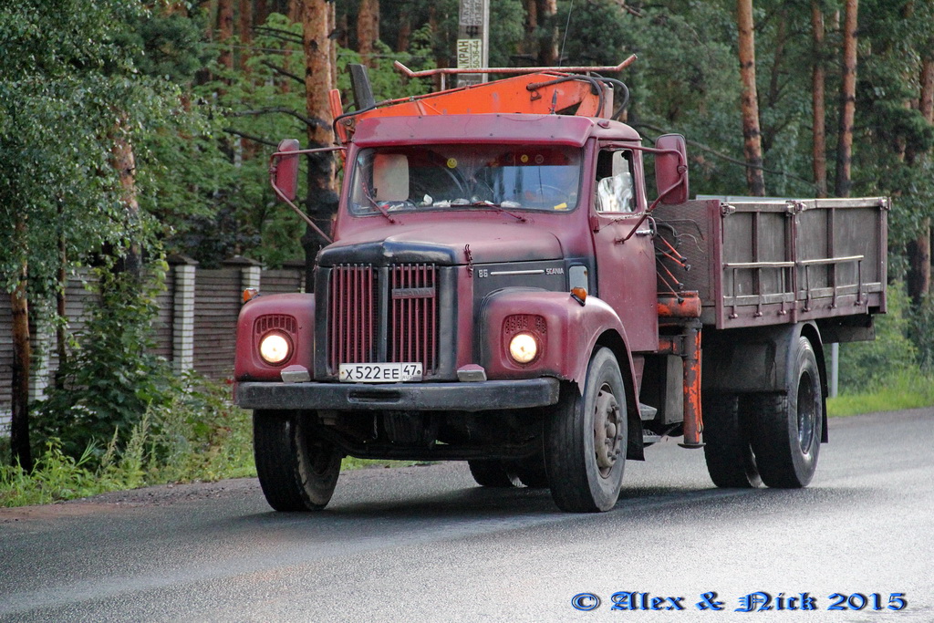 Ленинградская область, № Х 522 ЕЕ 47 — Scania  (общая модель)