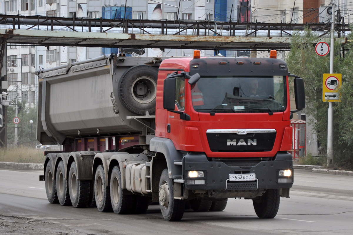 Саха (Якутия), № Р 653 КС 14 — MAN TGS 33.480