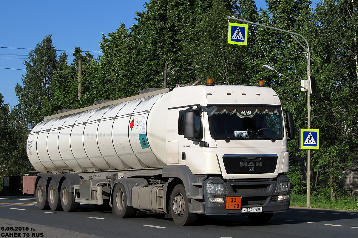 Воронежская область, № Х 324 ТМ 36 — MAN TGS 19.440