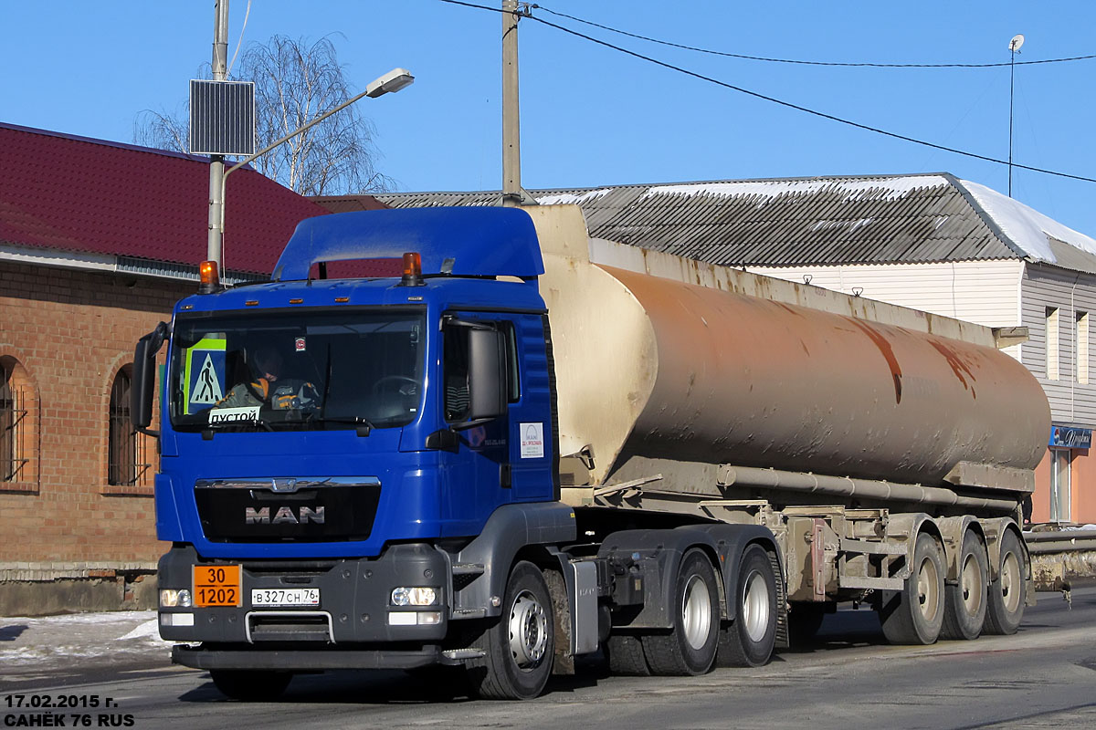 Ярославская область, № В 327 СН 76 — MAN TGS 26.440