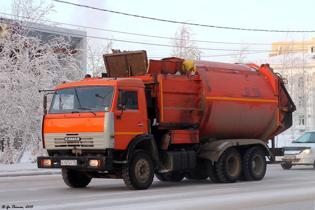 Саха (Якутия), № К 167 ЕТ 14 — КамАЗ-65115-62