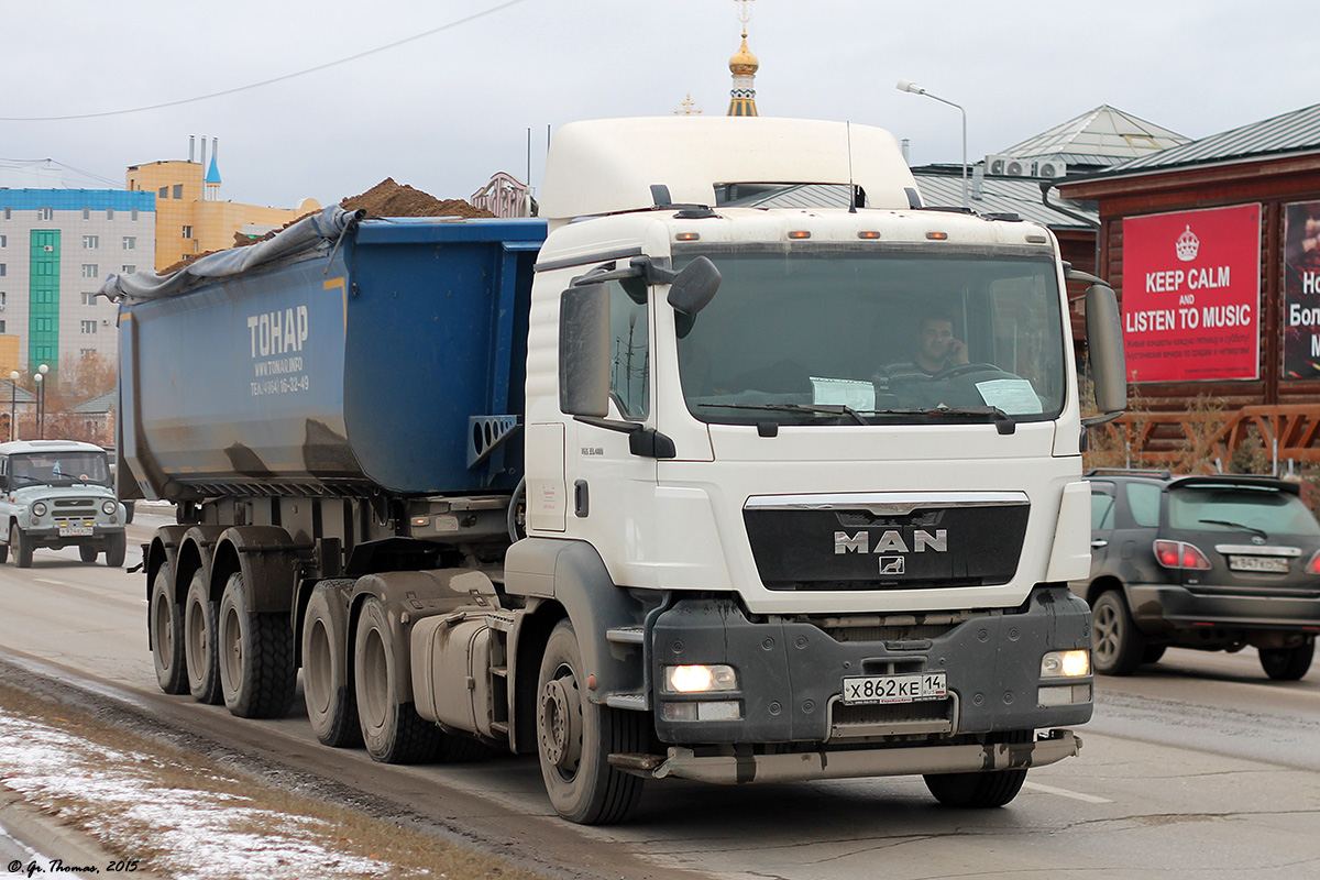 Саха (Якутия), № Х 862 КЕ 14 — MAN TGS 33.480